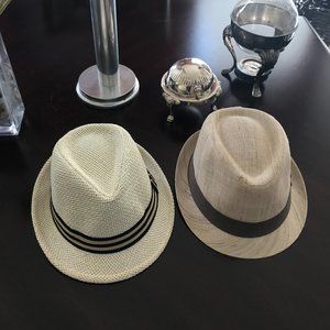 Fedora Hats (2) - Light Tan - Size L